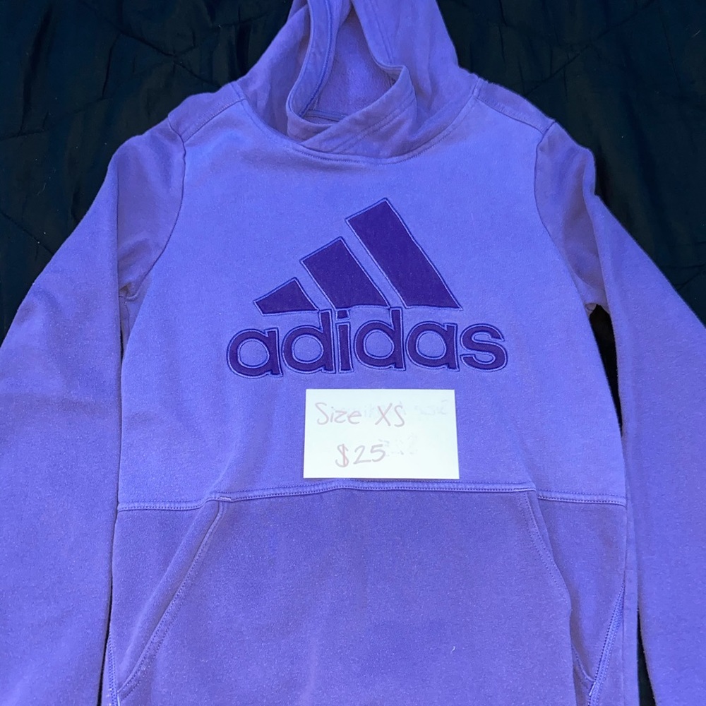 Purple adidas hoodie